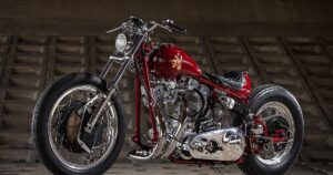 日本のFatechが手がけたツインキャブ仕様の1978年式Harley-Davidson FLH「Sol Invictus」