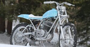 1973年式Penton、雪上走行仕様にカスタムされたスクランブラー