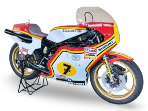 Barry Sheene伝説の1977年Suzuki RG500 XR14がStaffordオークションに登場