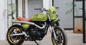 JD CustomsがRoyal Enfield Hunter 350をベースに製作したカスタム「Konyak」