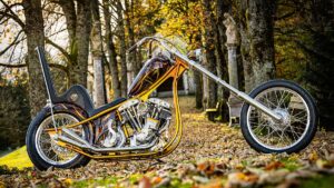 Mayerl MotorcyclesによるサイケデリックなShovelhead Chopper