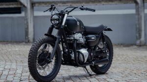 WKND CustomsがKawasaki W650をシャドウプレイに仕立てたスクランブラー